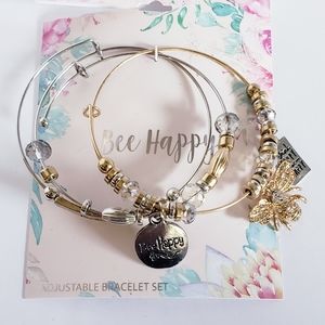 Bee happy adjustable bracelet